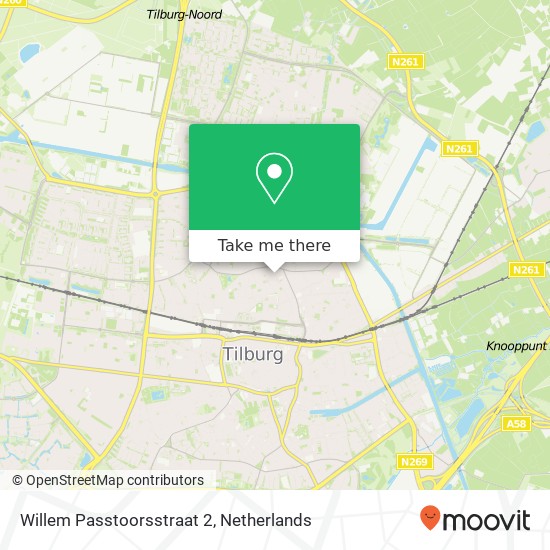 Willem Passtoorsstraat 2 kaart