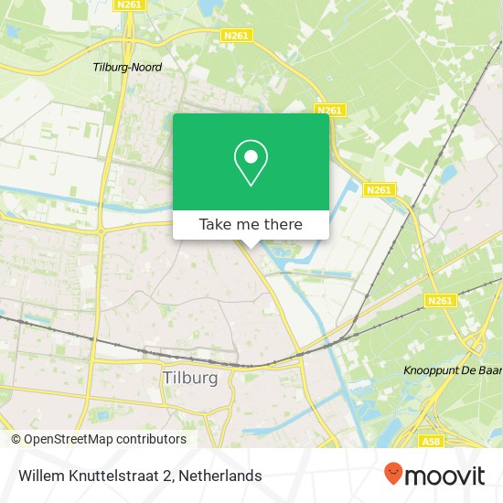 Willem Knuttelstraat 2 kaart