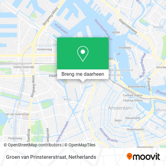 Groen van Prinstererstraat kaart