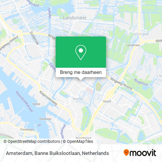 Amsterdam, Banne Buikslootlaan kaart