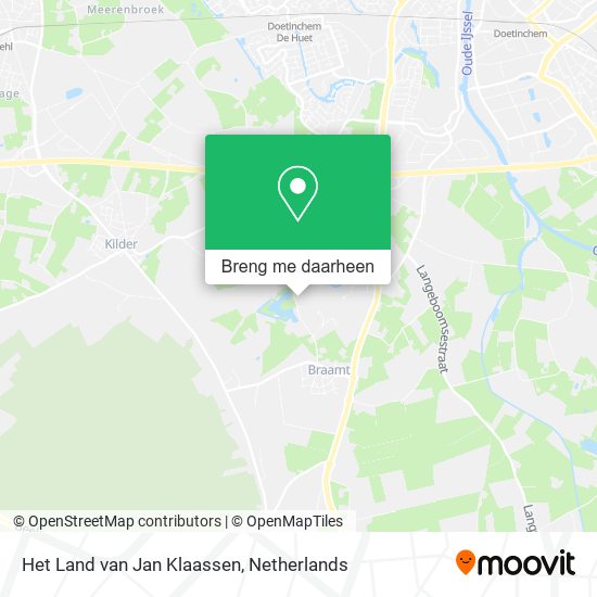 Het Land van Jan Klaassen kaart