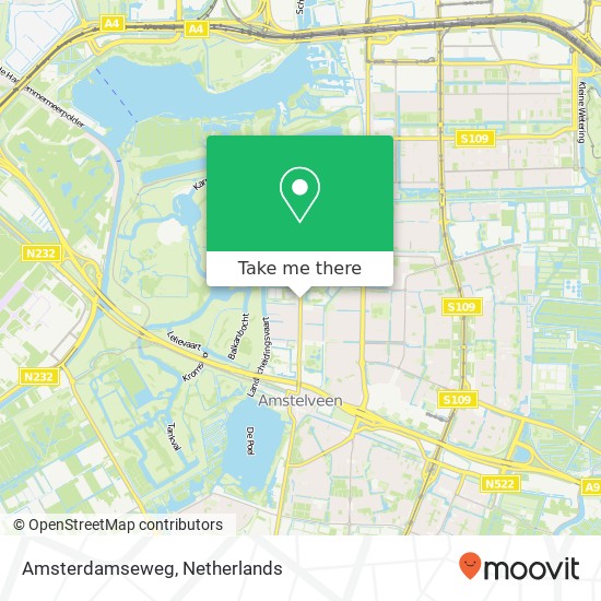 Amsterdamseweg kaart