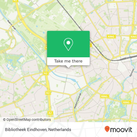 Bibliotheek Eindhoven kaart