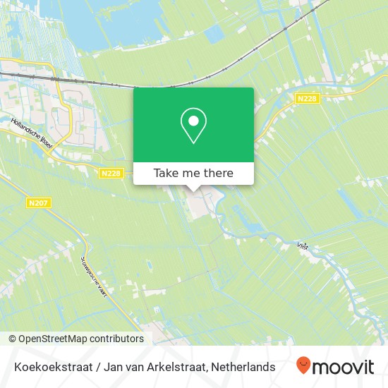 Koekoekstraat / Jan van Arkelstraat kaart