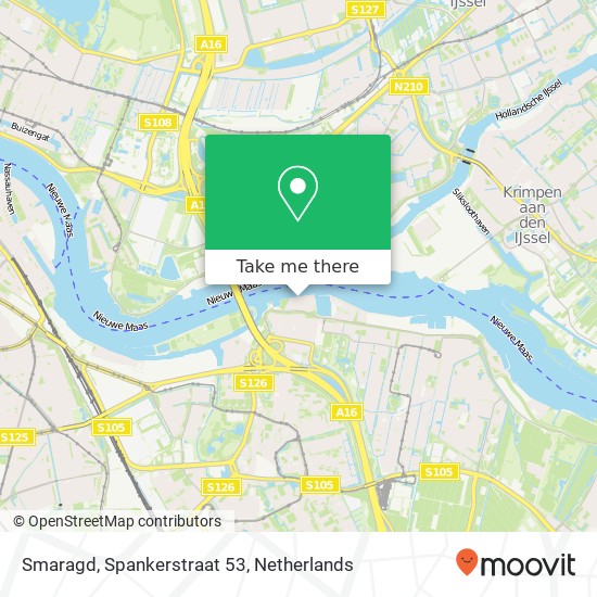 Smaragd, Spankerstraat 53 kaart