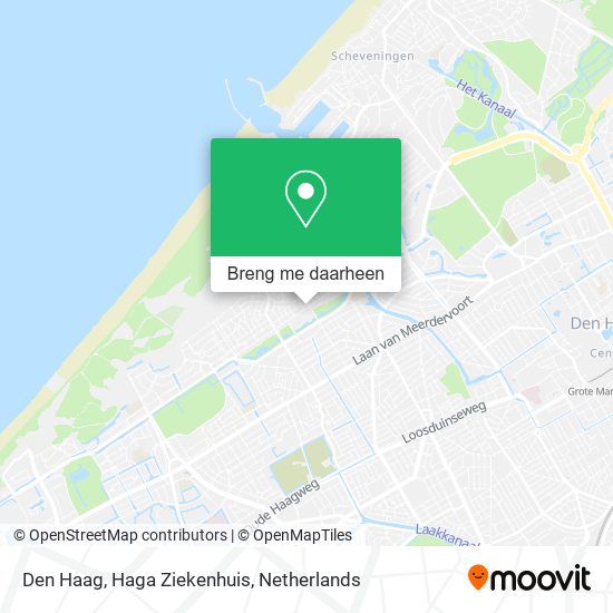 Den Haag, Haga Ziekenhuis kaart