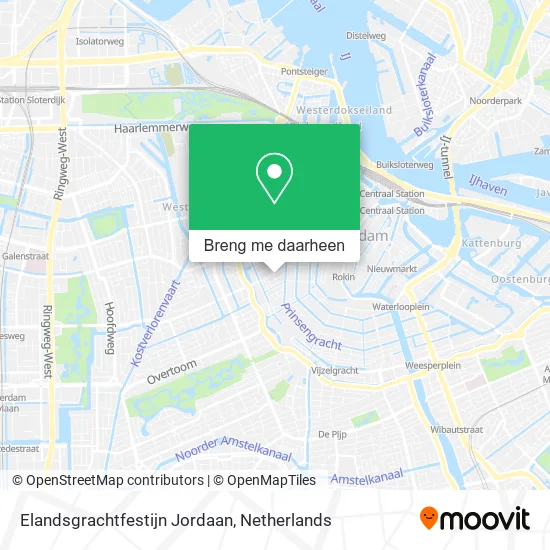 Elandsgrachtfestijn Jordaan kaart