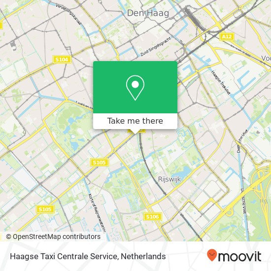Haagse Taxi Centrale Service kaart