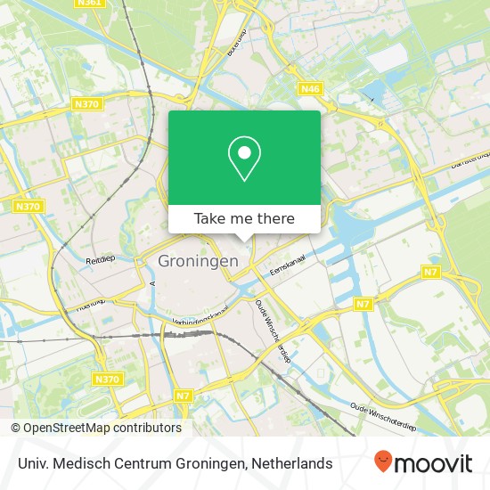 Univ. Medisch Centrum Groningen kaart