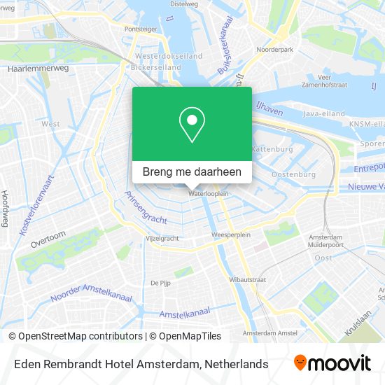 Eden Rembrandt Hotel Amsterdam kaart