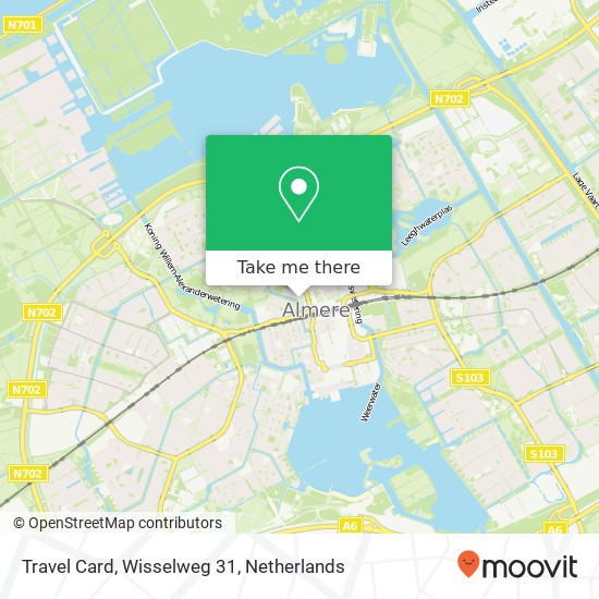 Travel Card, Wisselweg 31 kaart