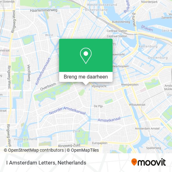 I Amsterdam Letters kaart