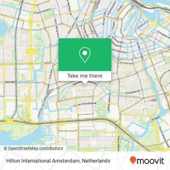 Hilton International Amsterdam, Apollolaan 138 kaart