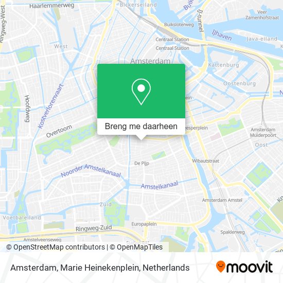 Amsterdam, Marie Heinekenplein kaart
