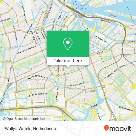 Wally's Wafels, Albert Cuypstraat kaart