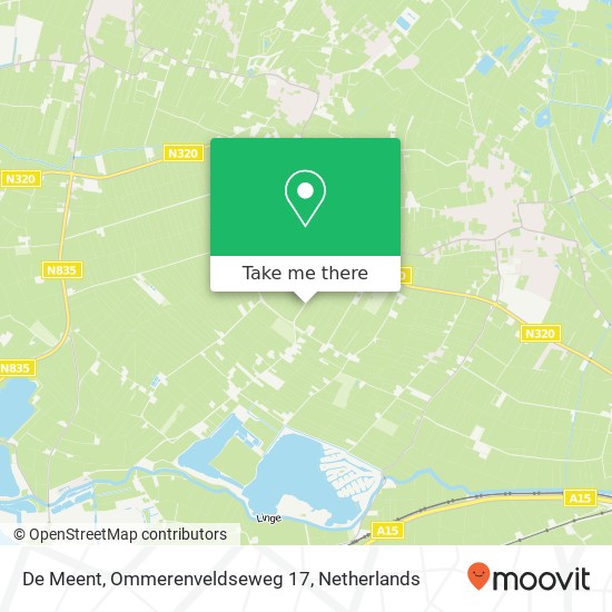 De Meent, Ommerenveldseweg 17 kaart