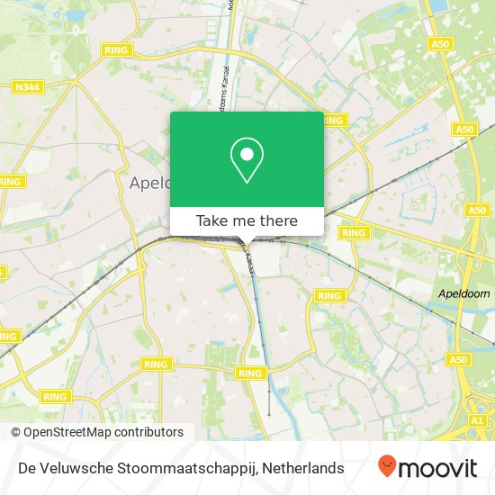 De Veluwsche Stoommaatschappij kaart