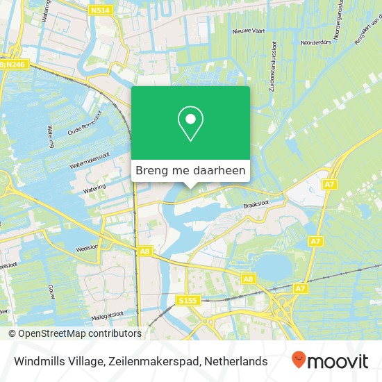 Windmills Village, Zeilenmakerspad kaart