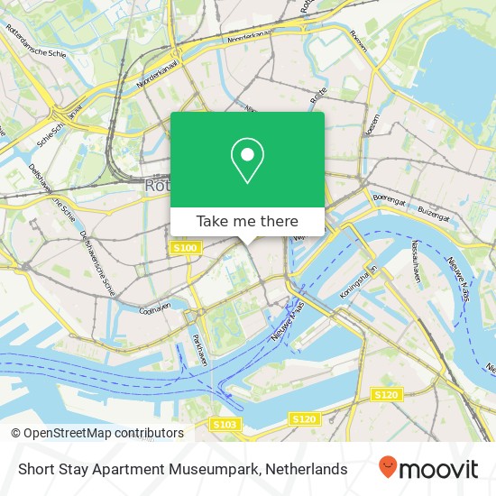 Short Stay Apartment Museumpark kaart