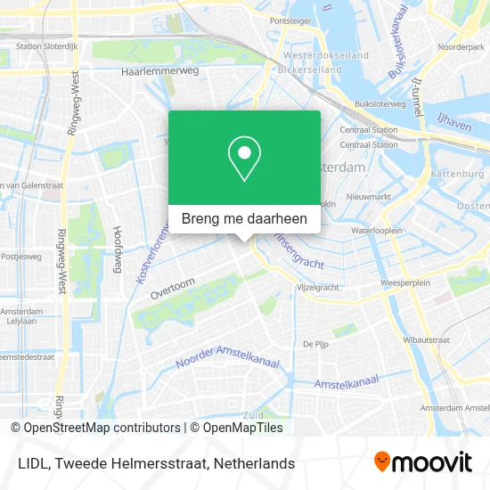 LIDL, Tweede Helmersstraat kaart