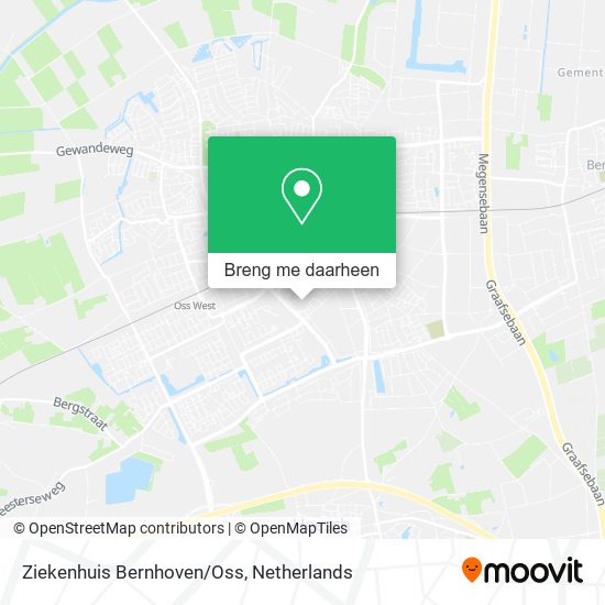 Ziekenhuis Bernhoven/Oss kaart