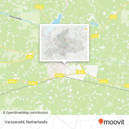 Varsseveld kaart