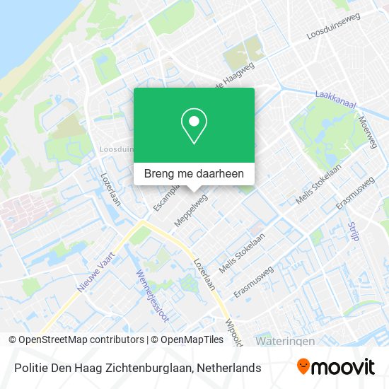 Politie Den Haag Zichtenburglaan kaart