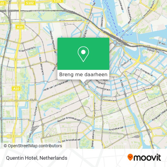 Quentin Hotel kaart