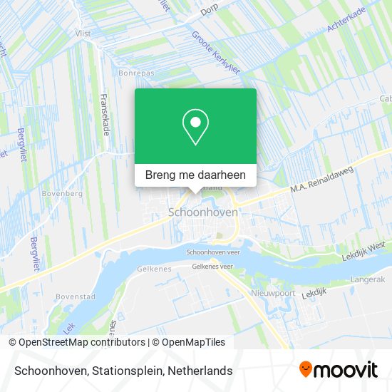 Schoonhoven, Stationsplein kaart