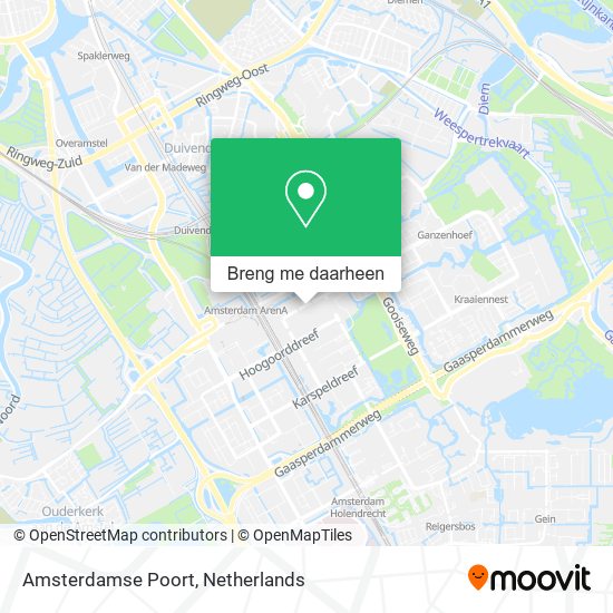 Amsterdamse Poort kaart