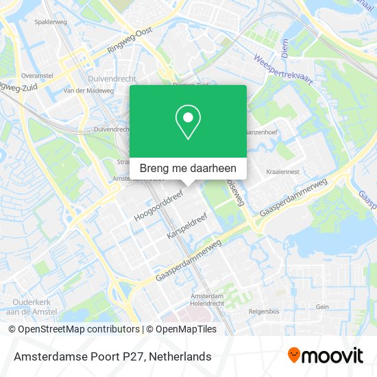 Amsterdamse Poort P27 kaart