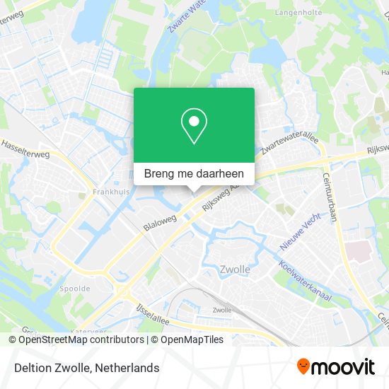 Deltion Zwolle kaart