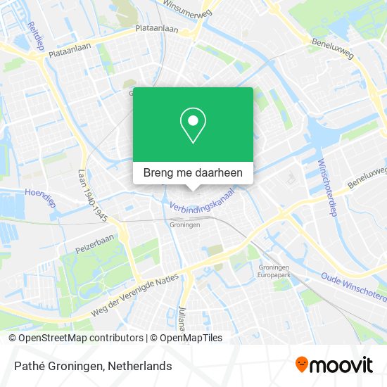 Pathé Groningen kaart