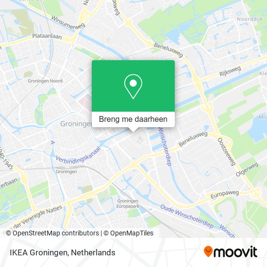 IKEA Groningen kaart