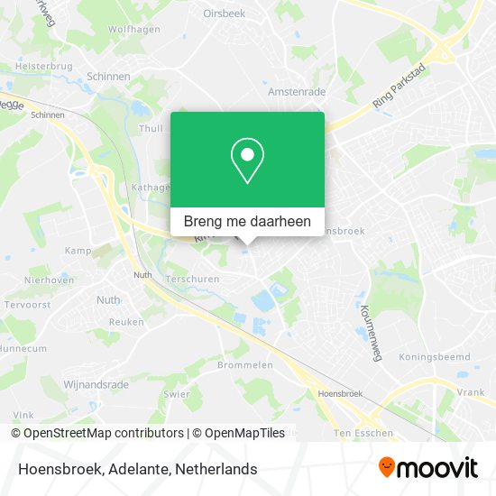 Hoensbroek, Adelante kaart