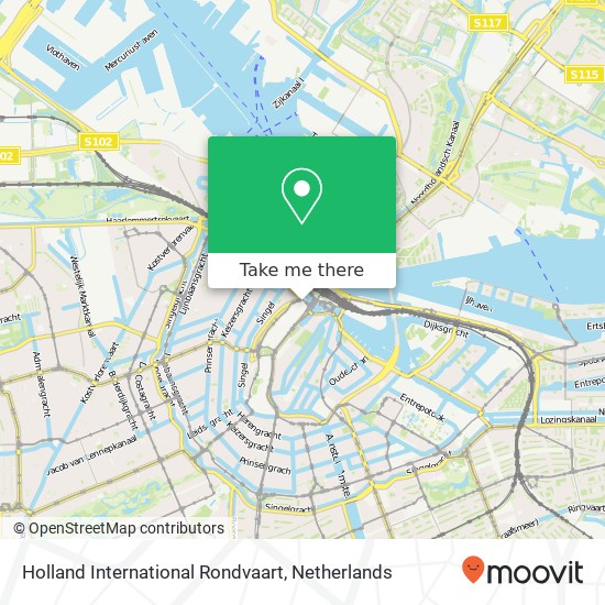 Holland International Rondvaart kaart