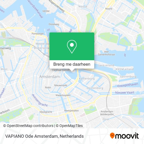 VAPIANO Ode Amsterdam kaart