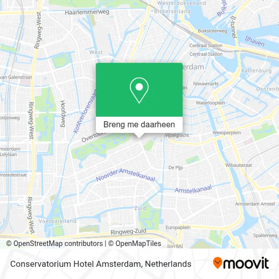 Conservatorium Hotel Amsterdam kaart