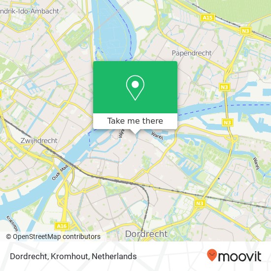 Dordrecht, Kromhout kaart
