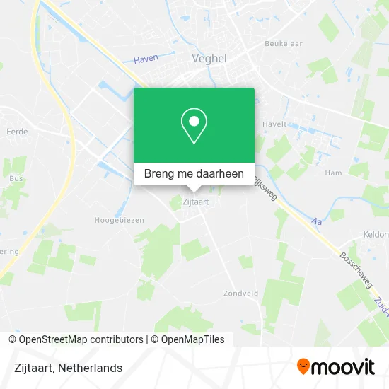 Zijtaart kaart