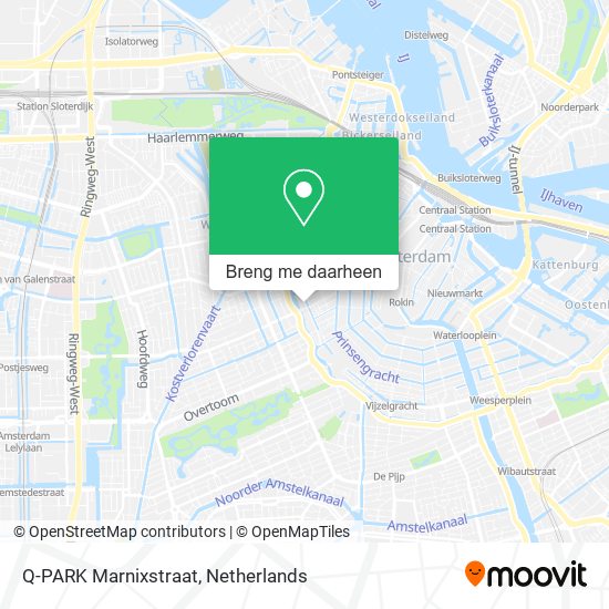 Q-PARK Marnixstraat kaart