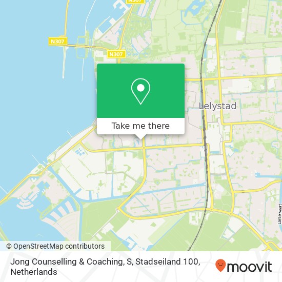 Jong Counselling & Coaching, S, Stadseiland 100 kaart