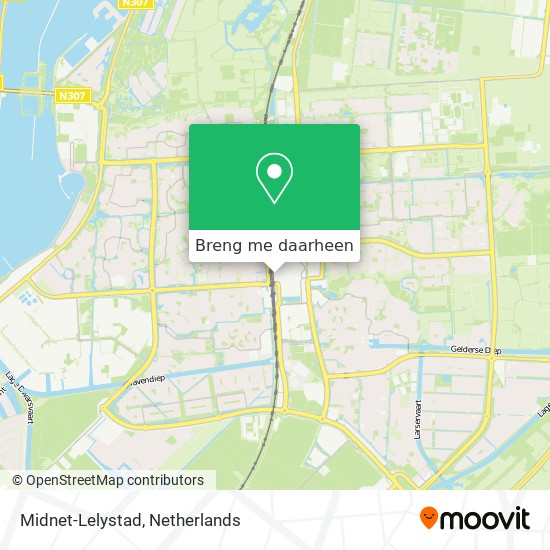 Midnet-Lelystad kaart