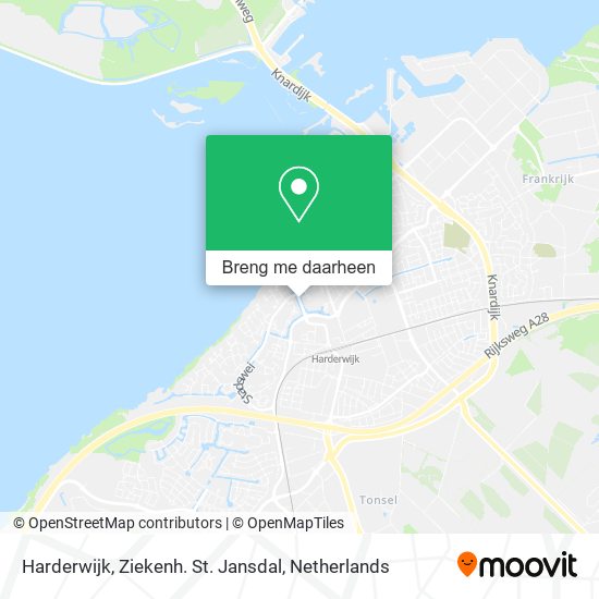 Harderwijk, Ziekenh. St. Jansdal kaart