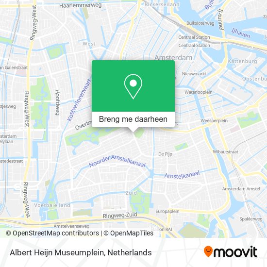 Albert Heijn Museumplein kaart