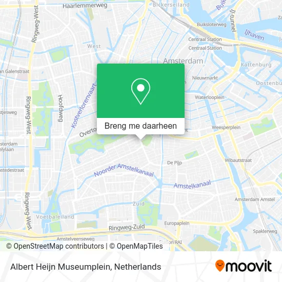 Albert Heijn Museumplein kaart