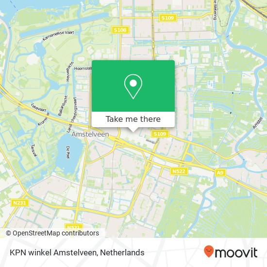 KPN winkel Amstelveen, Binnenhof 60 kaart