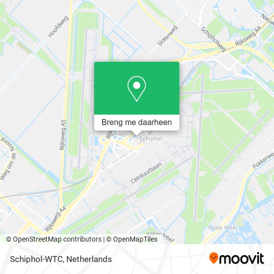 Schiphol-WTC kaart