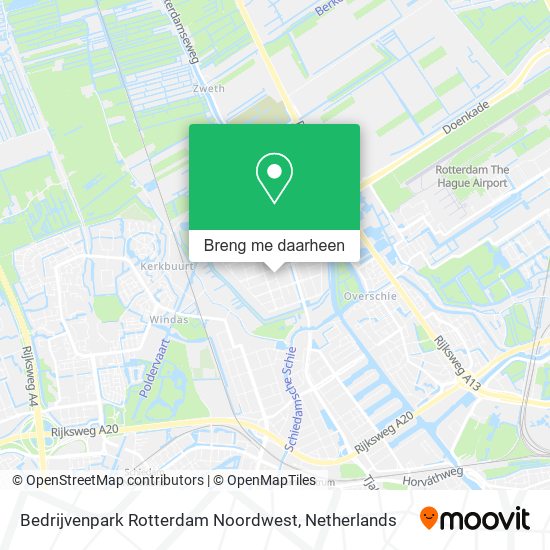 Bedrijvenpark Rotterdam Noordwest kaart