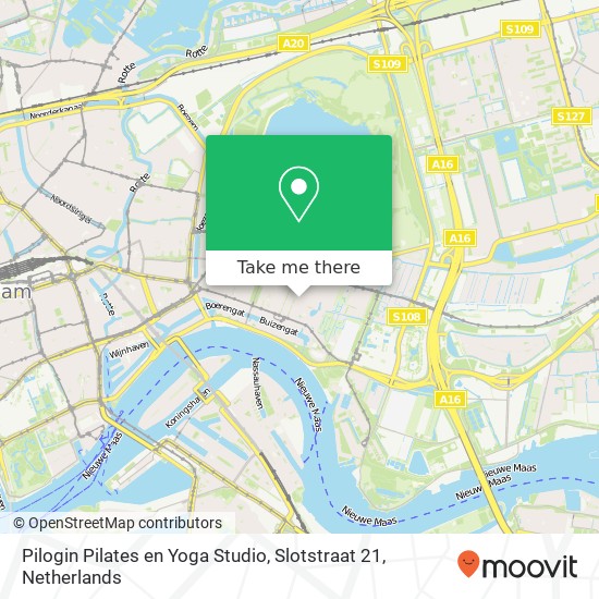 Pilogin Pilates en Yoga Studio, Slotstraat 21 kaart